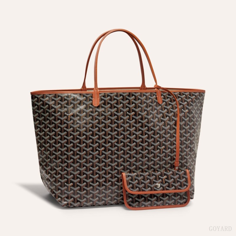 Goyard SAINT LOUIS GM BAG Tote Veske Svarte Brune | GY-PLH4777