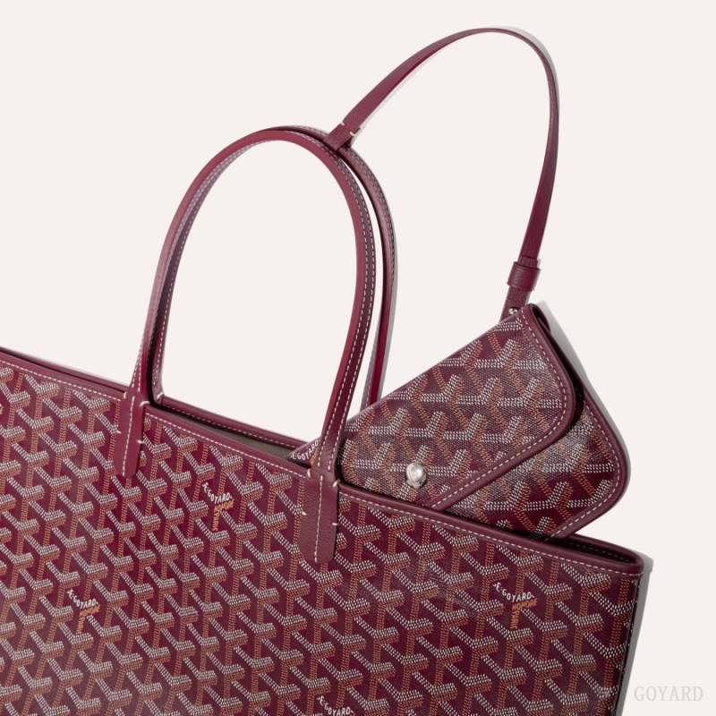 Goyard SAINT LOUIS PM BAG Tote Veske Burgunder | GY-TJD9499
