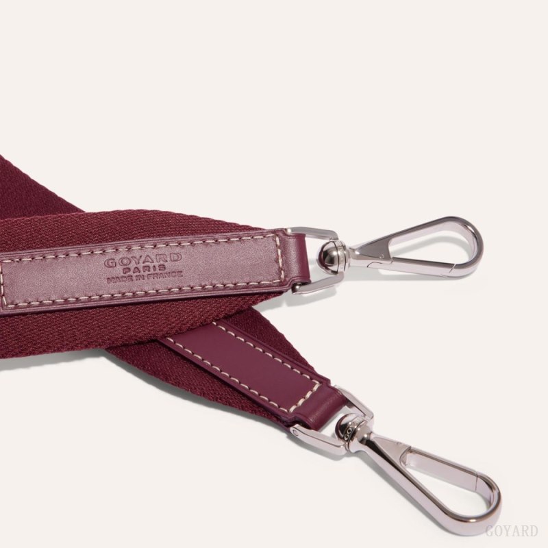 Goyard SANGLE MM STRAP Veskestropp Burgunder | GY-OUP8426