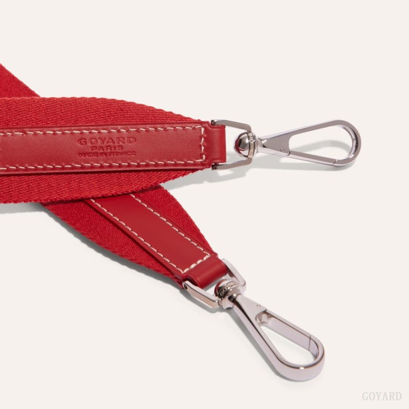 Goyard SANGLE MM STRAP Veskestropp Rød | GY-FUD5131
