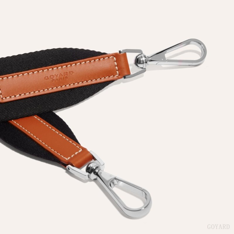 Goyard SANGLE MM STRAP Veskestropp Svarte Brune | GY-CUP5402