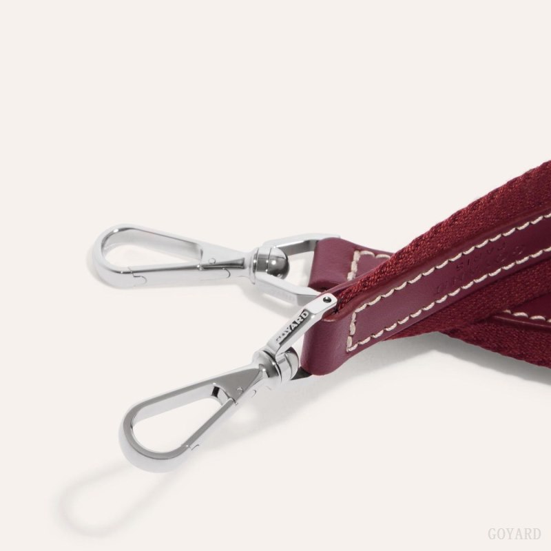Goyard SANGLE PM STRAP Veskestropp Burgunder | GY-RRM3428
