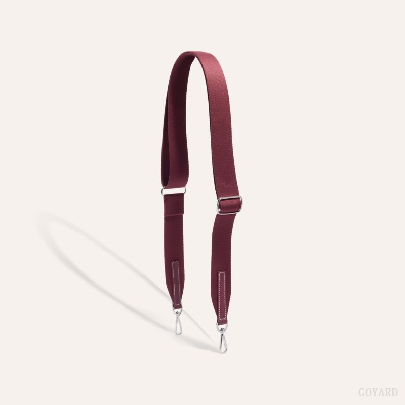 Goyard SANGLE PM STRAP Veskestropp Burgunder | GY-RRM3428