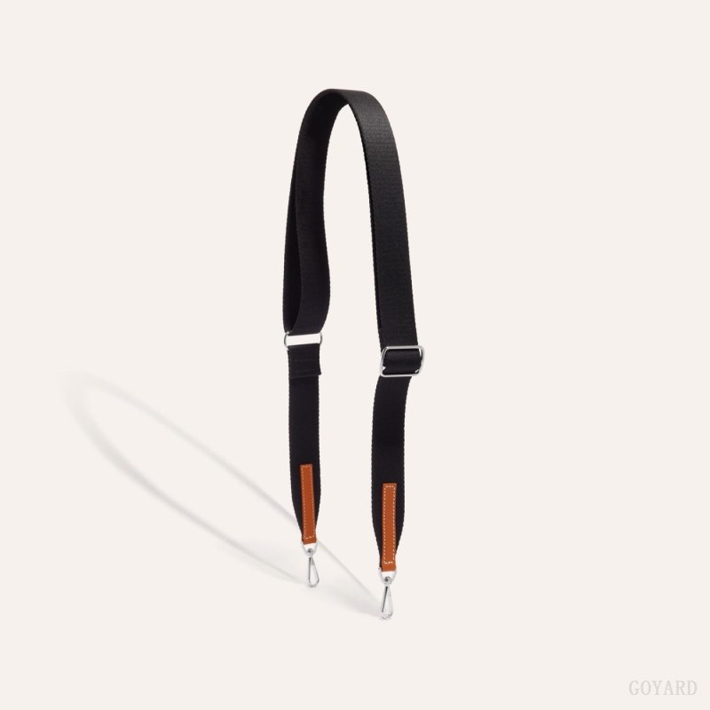 Goyard SANGLE PM STRAP Veskestropp Svarte Brune | GY-WEY0138