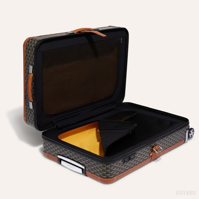 Goyard SATOLAS GM ROLLING SUITCASE Koffert Svarte Brune | GY-PKR8125