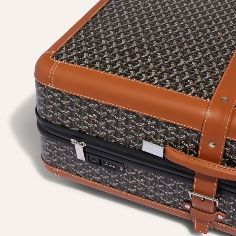 Goyard SATOLAS GM ROLLING SUITCASE Koffert Svarte Brune | GY-PKR8125