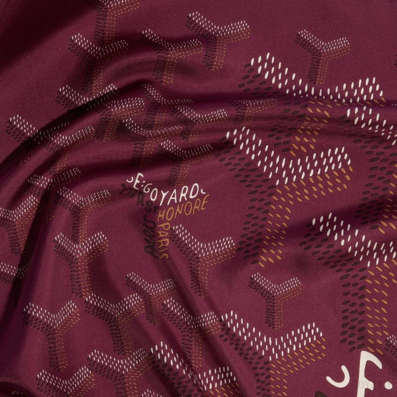 Goyard SCARF N°1 Skjerf Burgunder | GY-PME4630