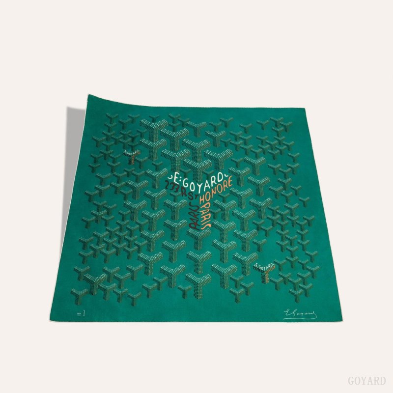 Goyard SCARF N°1 Skjerf Grønn | GY-JGF6165