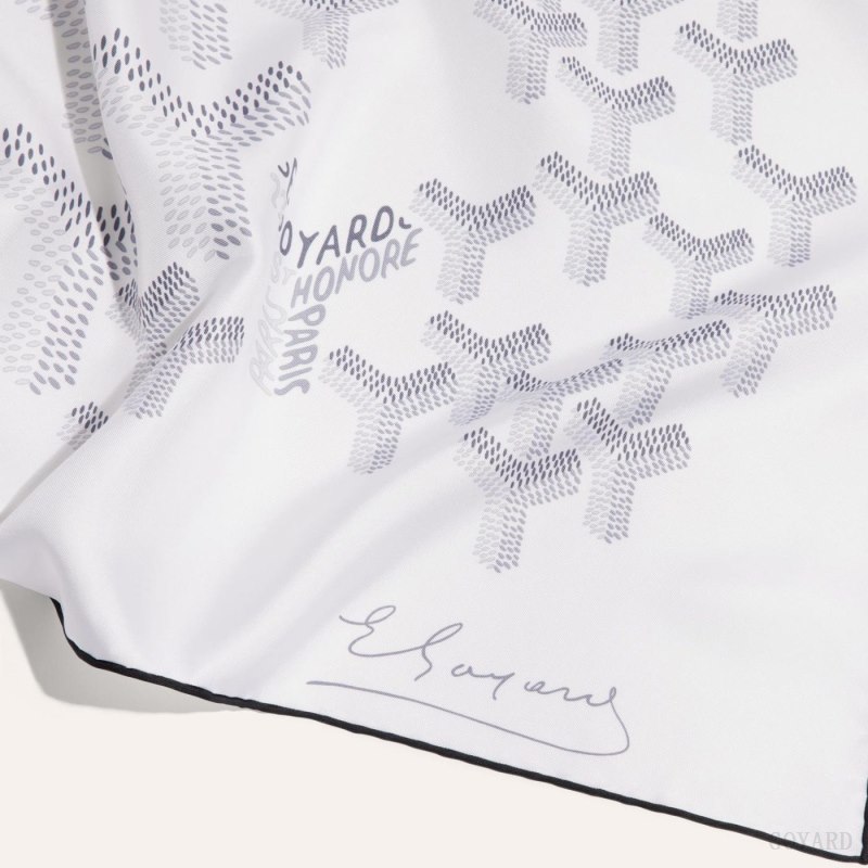 Goyard SCARF N°1 Skjerf Hvite | GY-WZK4369