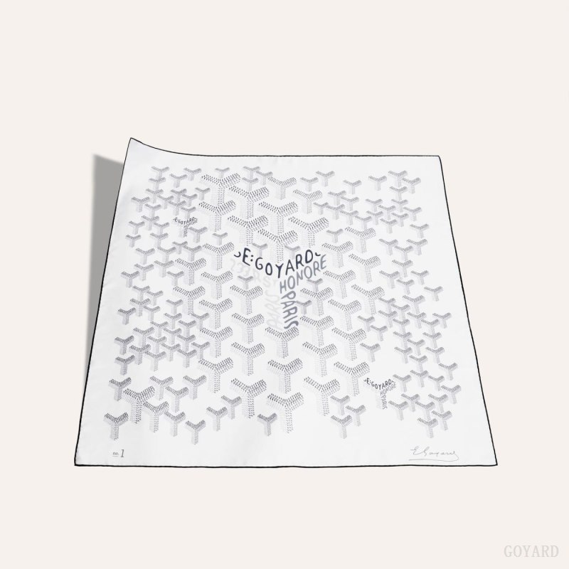 Goyard SCARF N°1 Skjerf Hvite | GY-WZK4369