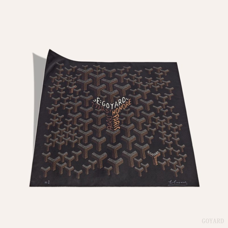 Goyard SCARF N°1 Skjerf Svarte | GY-XXB0189