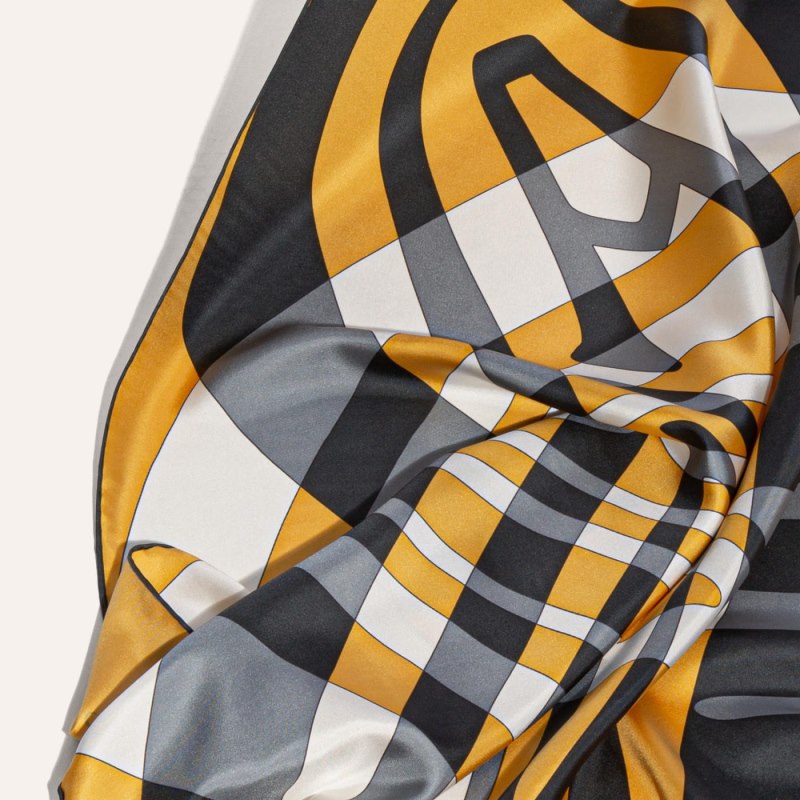 Goyard SCARF N°2 Skjerf Gul Svarte | GY-SUL4967