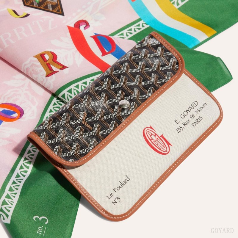 Goyard SCARF N°3 Skjerf Grønn Rosa | GY-RNH9566