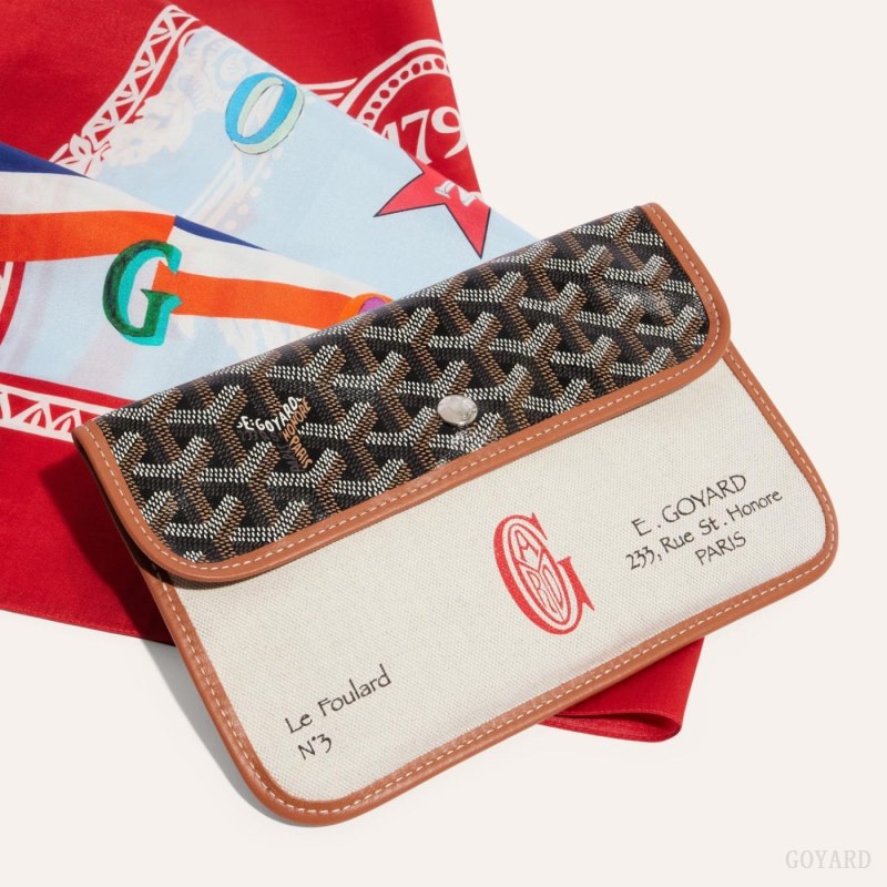 Goyard SCARF N°3 Skjerf Rød Blå | GY-OAQ2198