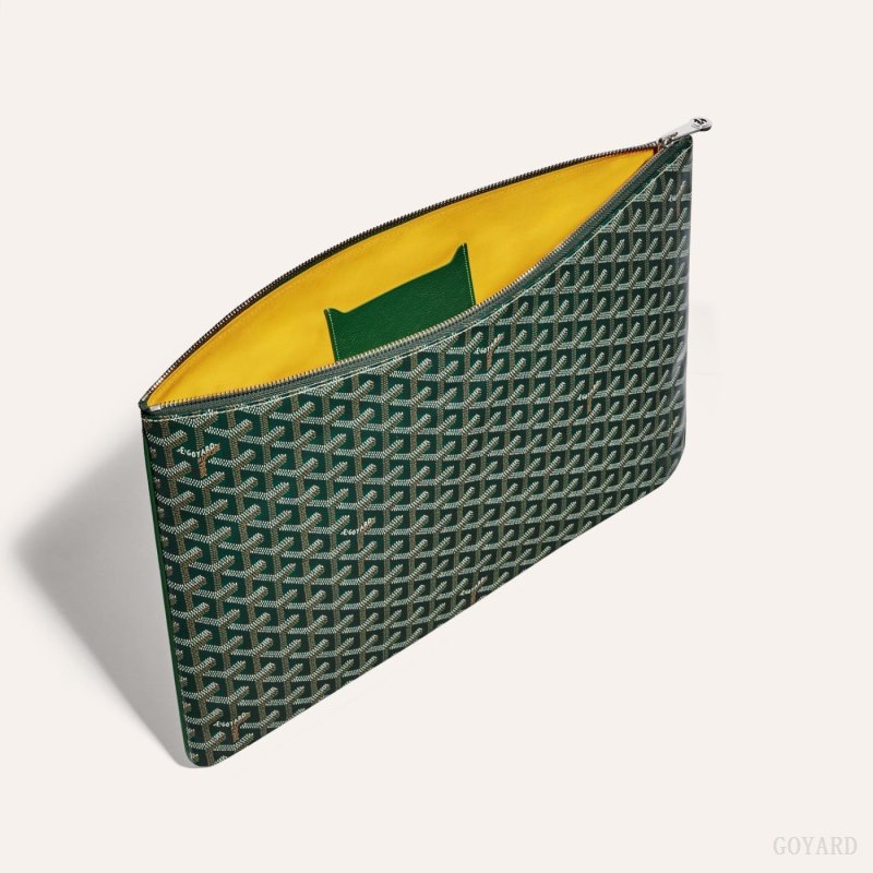 Goyard SENAT GM DOCUMENT CASE Pouches Grønn | GY-IVI2915