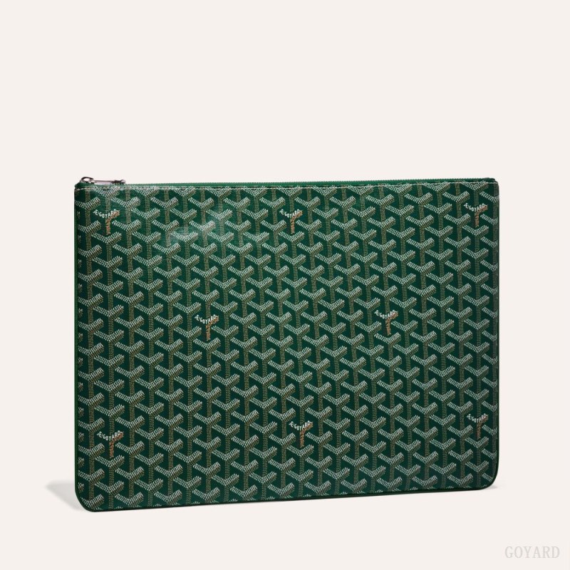 Goyard SENAT GM DOCUMENT CASE Pouches Grønn | GY-IVI2915