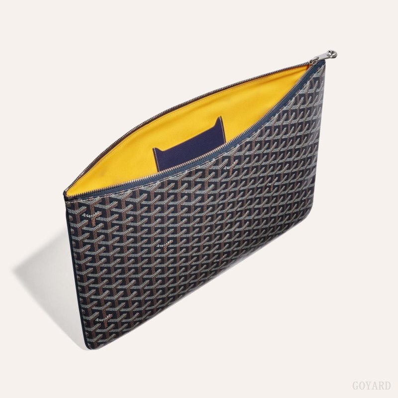 Goyard SENAT GM DOCUMENT CASE Pouches Marineblå Blå | GY-YIH5757