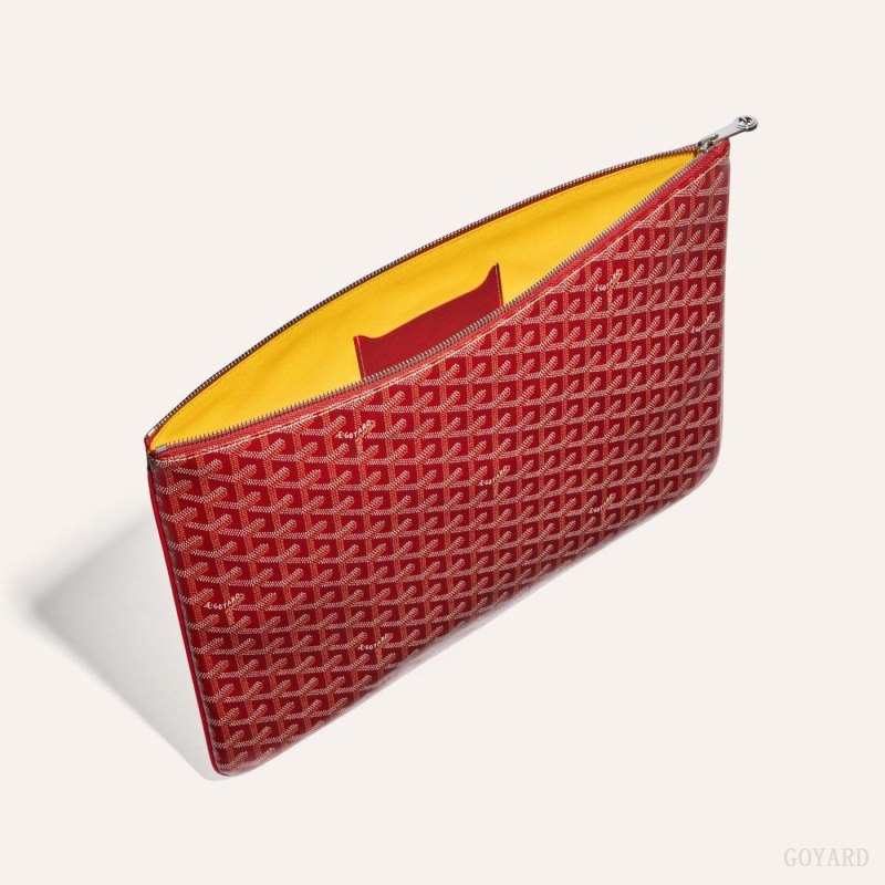 Goyard SENAT GM DOCUMENT CASE Pouches Rød | GY-JRG3728