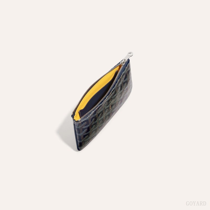 Goyard SÉNAT MINI WALLET Lommebok Marineblå Blå | GY-QAM5988