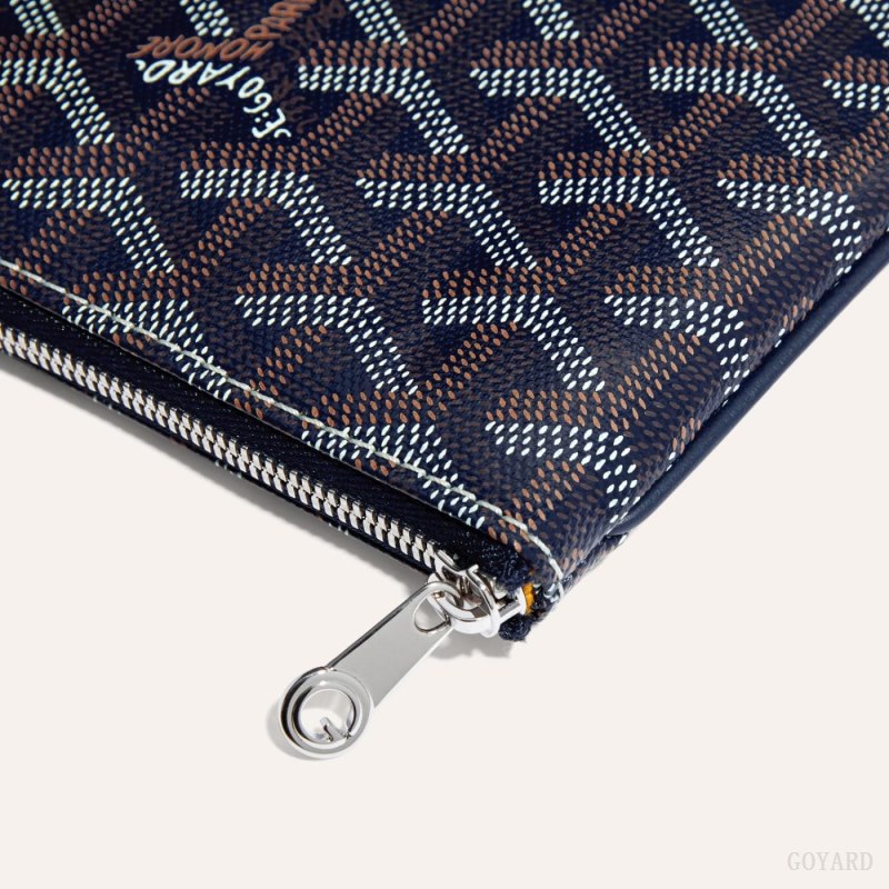 Goyard SÉNAT MINI WALLET Lommebok Marineblå Blå | GY-QAM5988