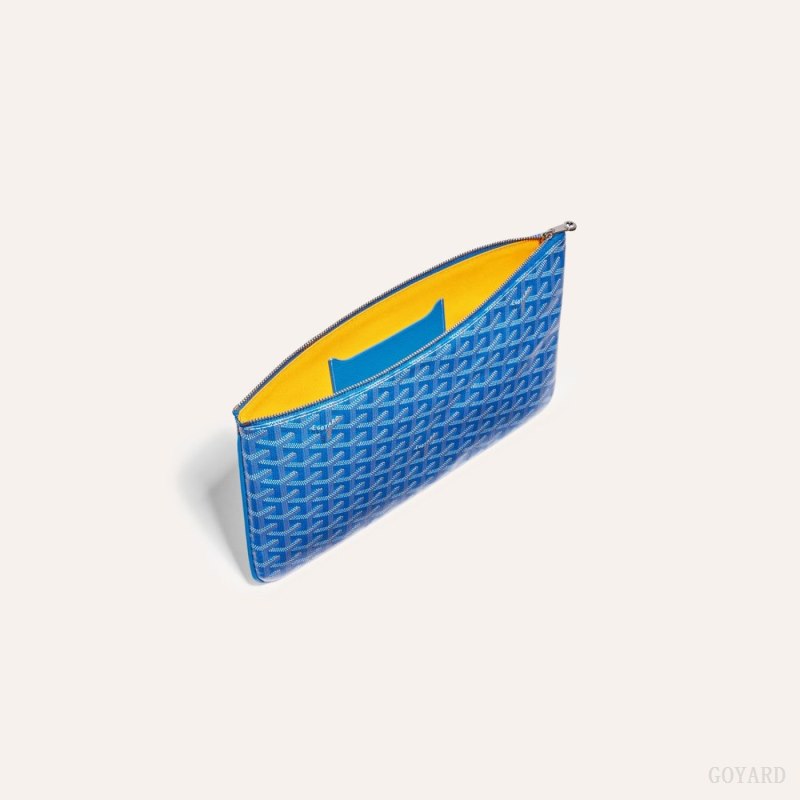 Goyard SÉNAT MM POCKET Accessories Blå | GY-CJY5158