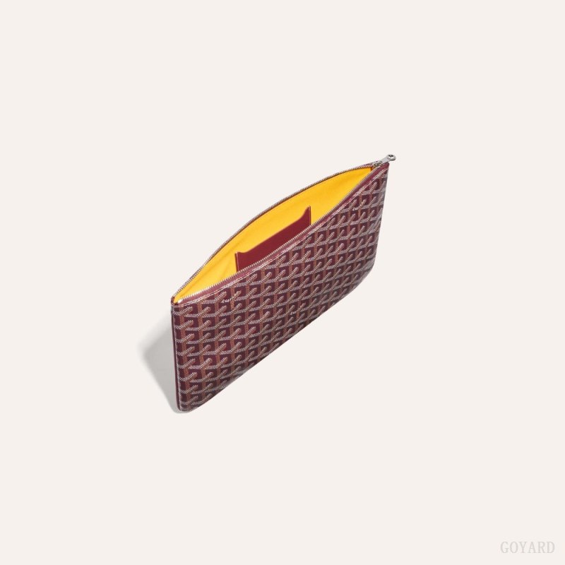 Goyard SÉNAT MM POCKET Accessories Burgunder | GY-BBA8849