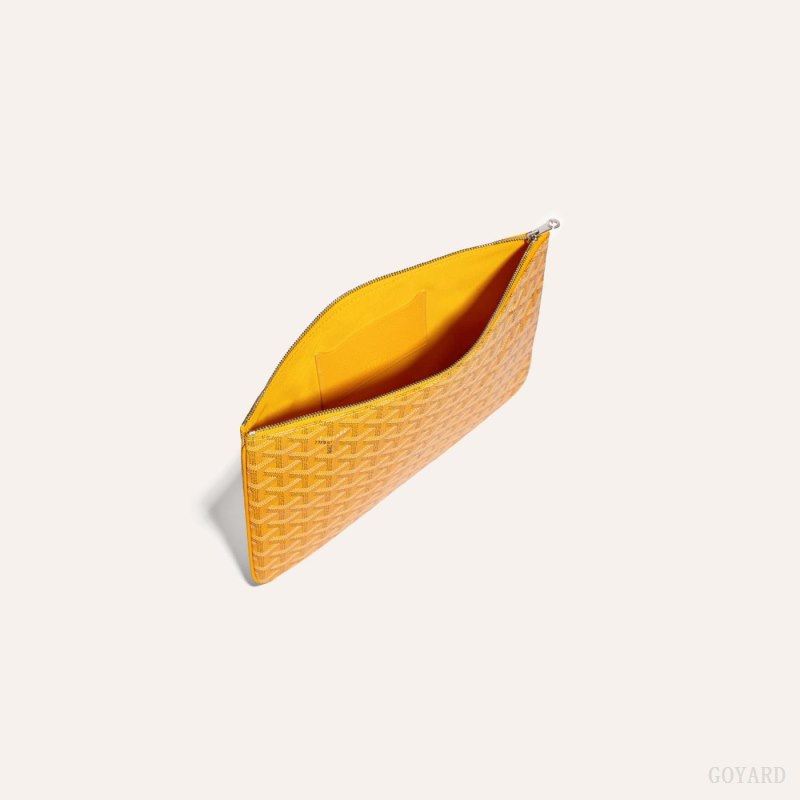 Goyard SÉNAT MM POCKET Accessories Gul | GY-DKL4492