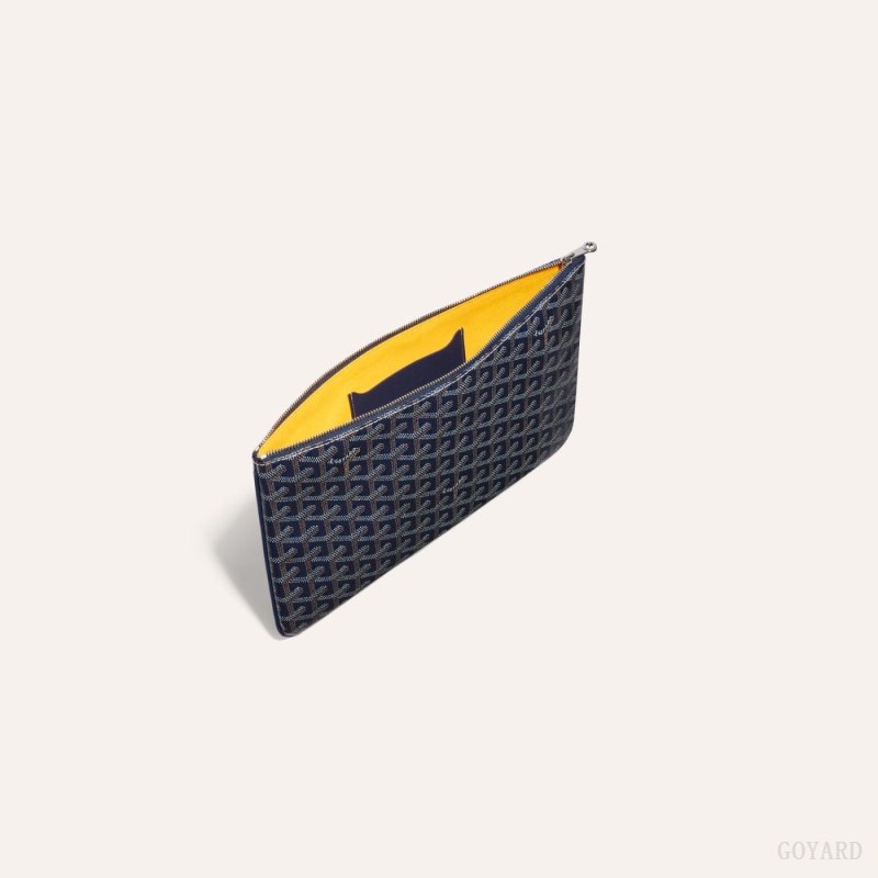 Goyard SÉNAT MM POCKET Accessories Marineblå Blå | GY-KQP9109