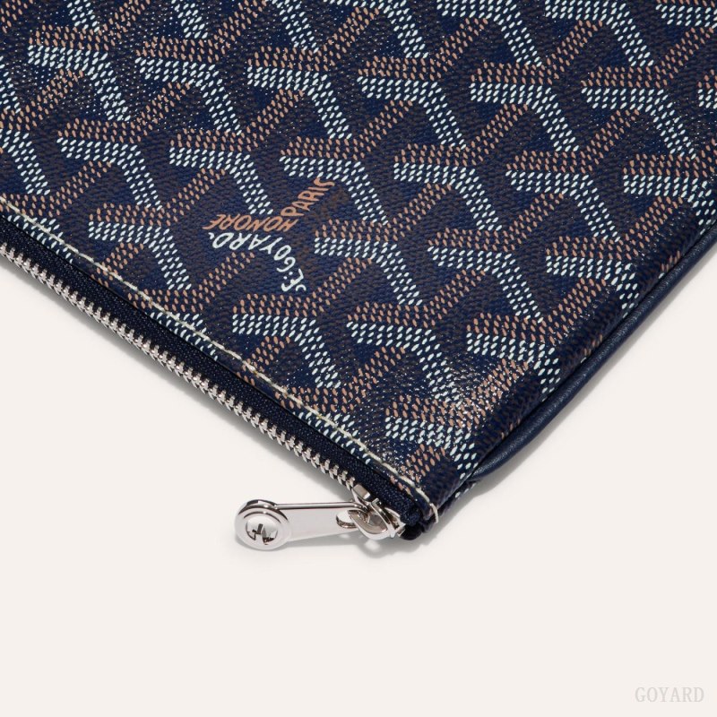 Goyard SÉNAT MM POCKET Accessories Marineblå Blå | GY-KQP9109