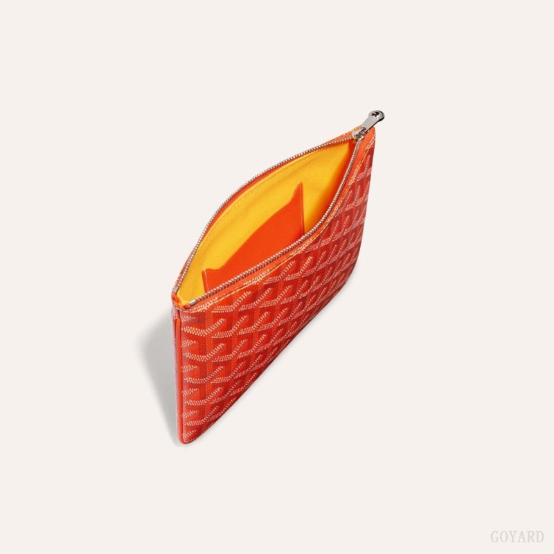 Goyard SÉNAT PM POCKET Små Skinnvarer Oransje | GY-DEI9998