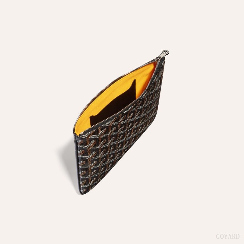 Goyard SÉNAT PM POCKET Små Skinnvarer Svarte | GY-EQB5767