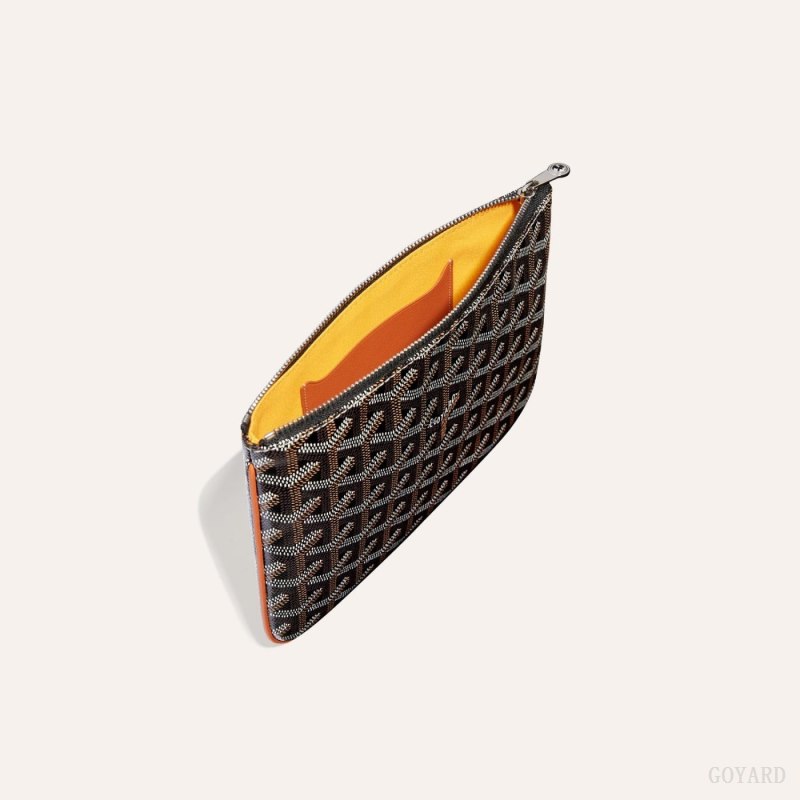 Goyard SÉNAT PM POCKET Små Skinnvarer Svarte Brune | GY-FKC7441