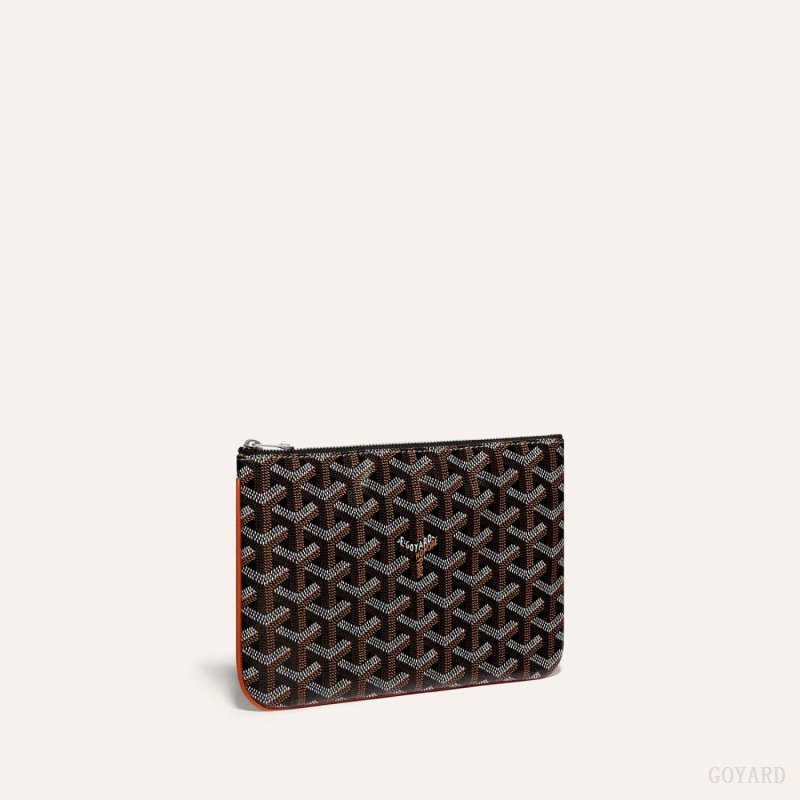 Goyard SÉNAT PM POCKET Små Skinnvarer Svarte Brune | GY-FKC7441