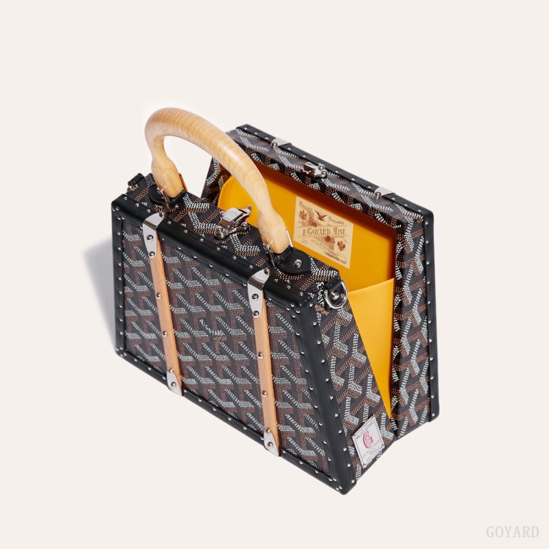 Goyard Saïgon Mini Trunk Bag Vesker Svarte | GY-FQA9417