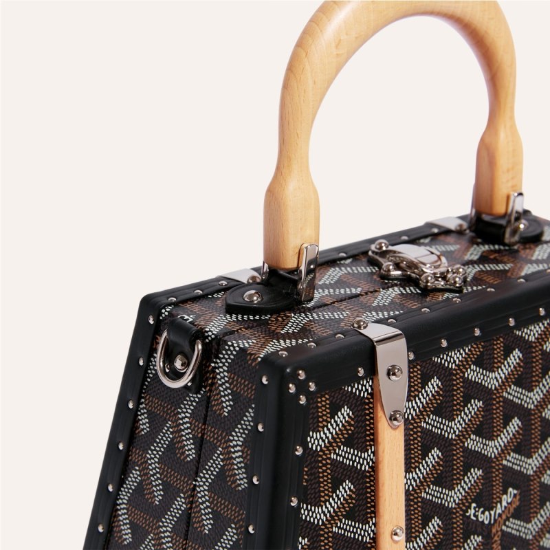 Goyard Saïgon Mini Trunk Bag Vesker Svarte | GY-FQA9417