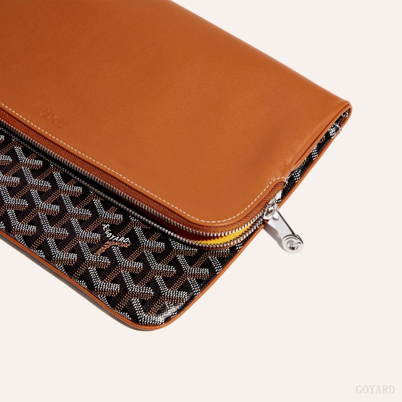 Goyard Sainte-Marie GM Clutch Vesker Svarte Brune | GY-MRC4937
