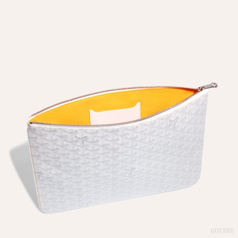 Goyard Sénat MGM Pouch Pouches Hvite | GY-IFF0410