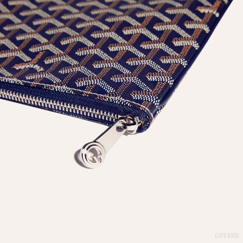 Goyard Sénat MGM Pouch Pouches Marineblå Blå | GY-WTO3996