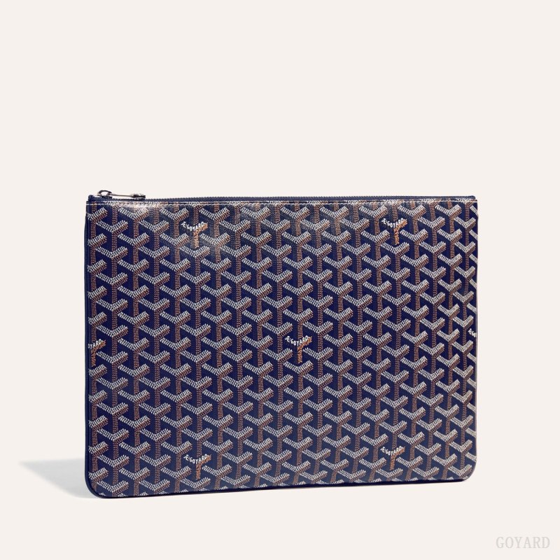 Goyard Sénat MGM Pouch Pouches Marineblå Blå | GY-WTO3996