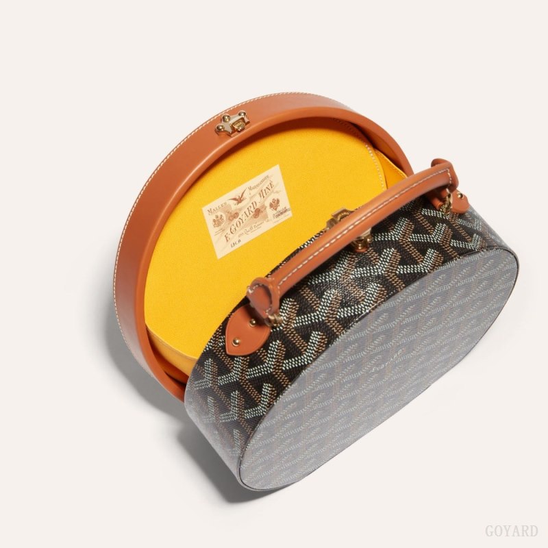 Goyard THE ALTO HATBOX TRUNK BAG Mini Vesker Svarte Brune | GY-XYY5136