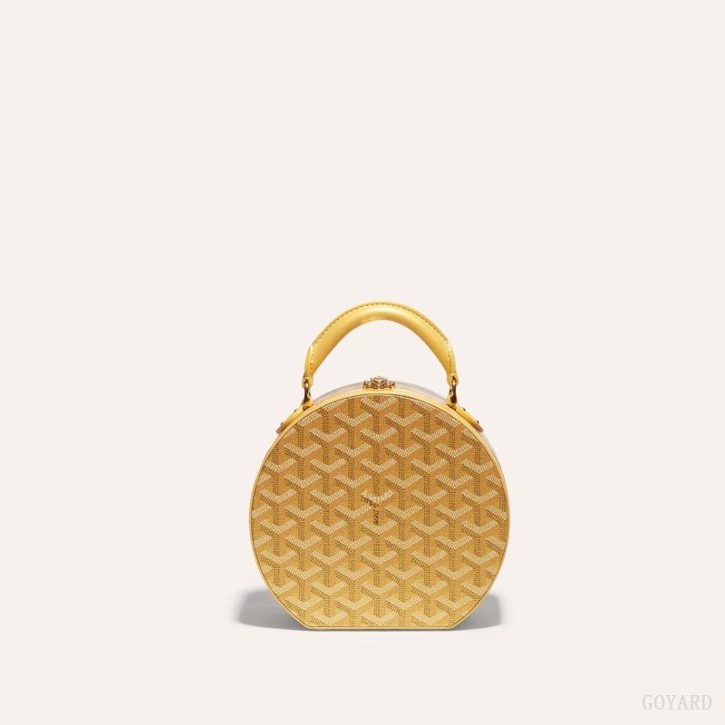 Goyard THE ALTO HATBOX TRUNK BAG Mini Vesker Gull | GY-JCX9751
