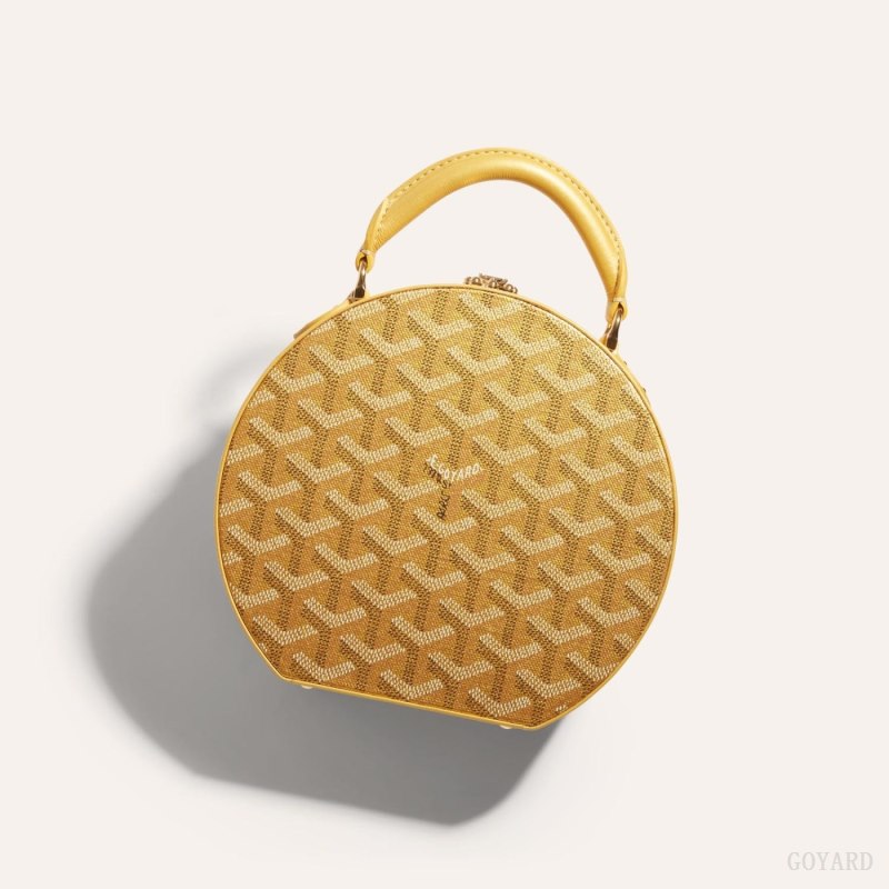 Goyard THE ALTO HATBOX TRUNK BAG Mini Vesker Gull | GY-JCX9751