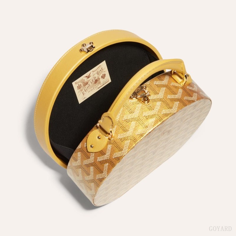 Goyard THE ALTO HATBOX TRUNK BAG Mini Vesker Gull | GY-JCX9751