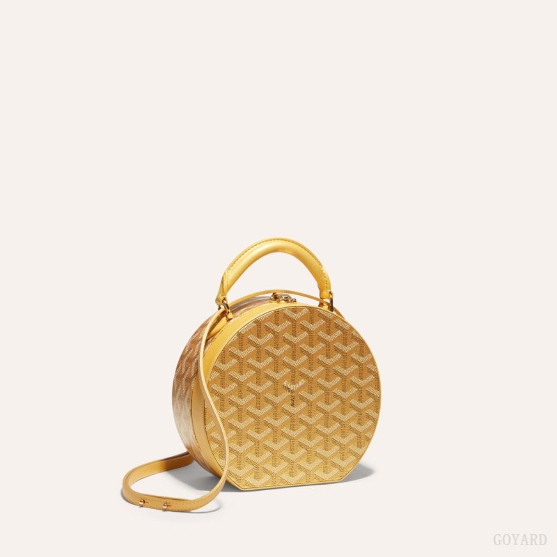 Goyard THE ALTO HATBOX TRUNK BAG Mini Vesker Gull | GY-JCX9751