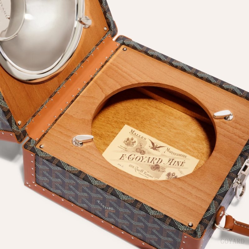 Goyard TRAVEL BOWL Boxes Svarte Brune | GY-RMD7380