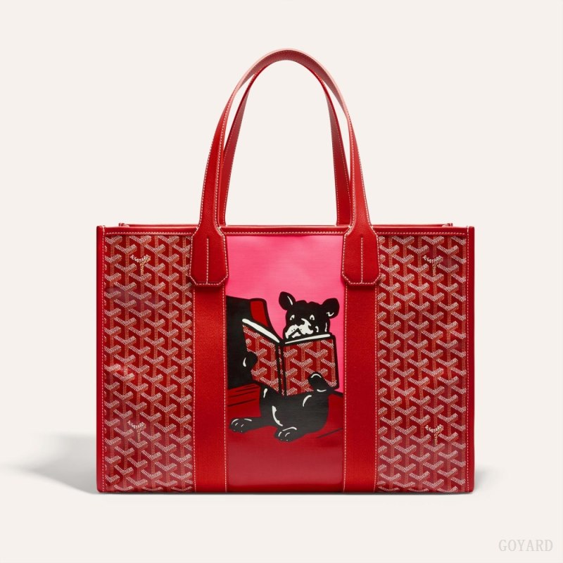 Goyard VILLETTE TOTE BAG Vesker Rød | GY-QMU3615