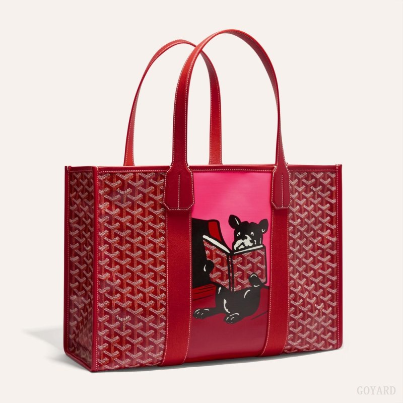 Goyard VILLETTE TOTE BAG Vesker Rød | GY-QMU3615