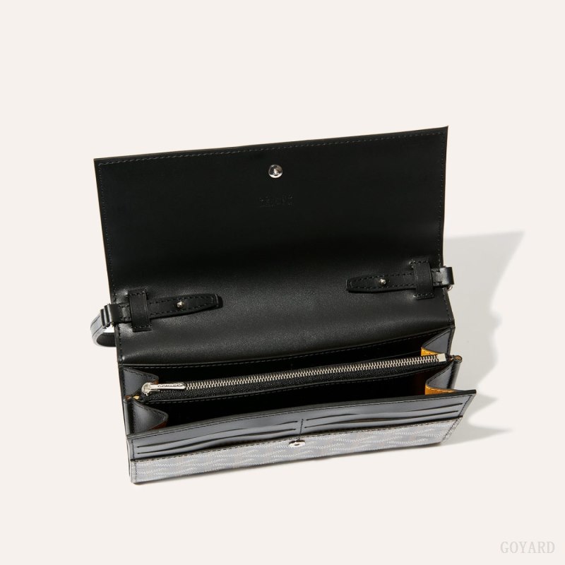 Goyard Varenne Continental Wallet Skulderveske Svarte | GY-BLM6099