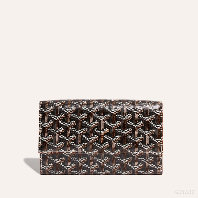 Goyard Varenne Continental Wallet Skulderveske Svarte Brune | GY-VRX6861