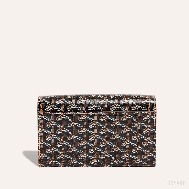Goyard Varenne Continental Wallet Skulderveske Svarte Brune | GY-VRX6861